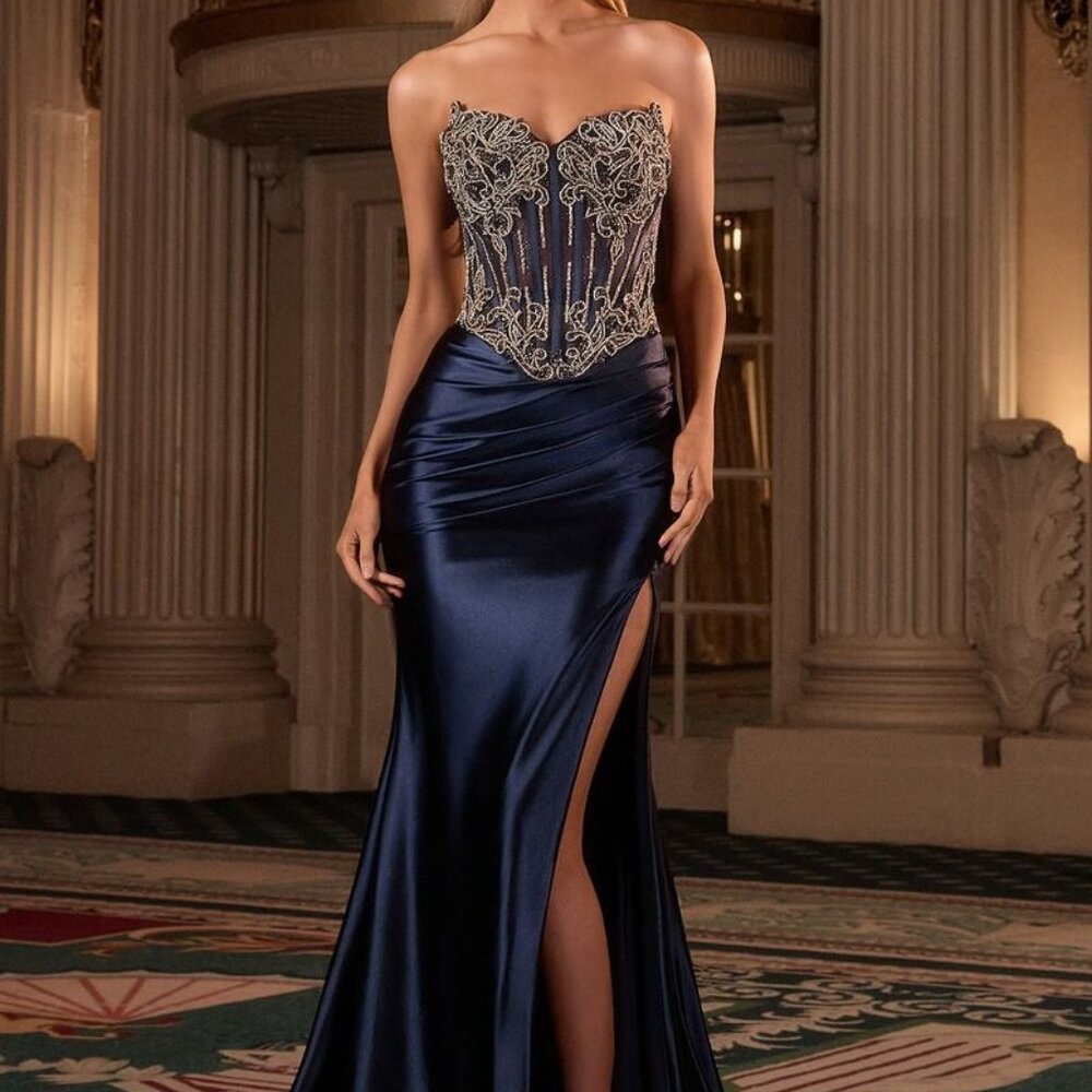 Fitted formal dress.Strapless prom party wedding pink blue gold black plus size